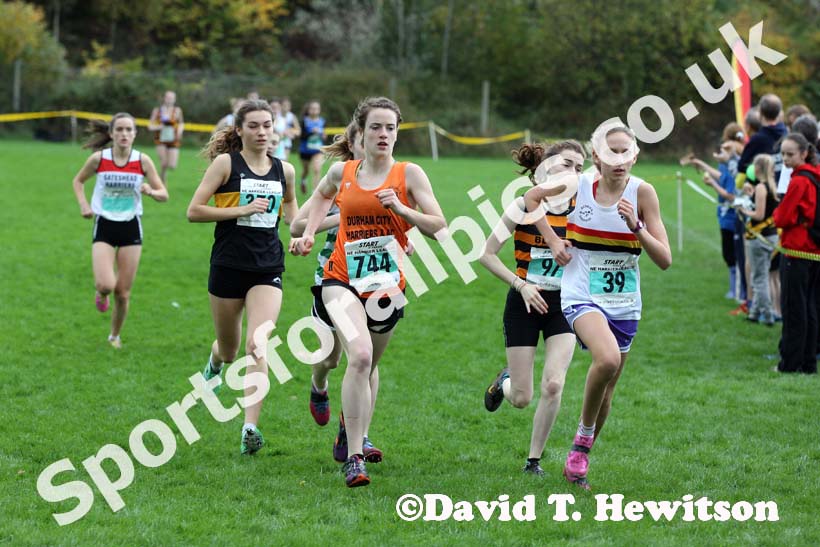 Under-17 women North East Harrier League, Blaydon. Photo: David T. Hewitson/Sports for All Pics